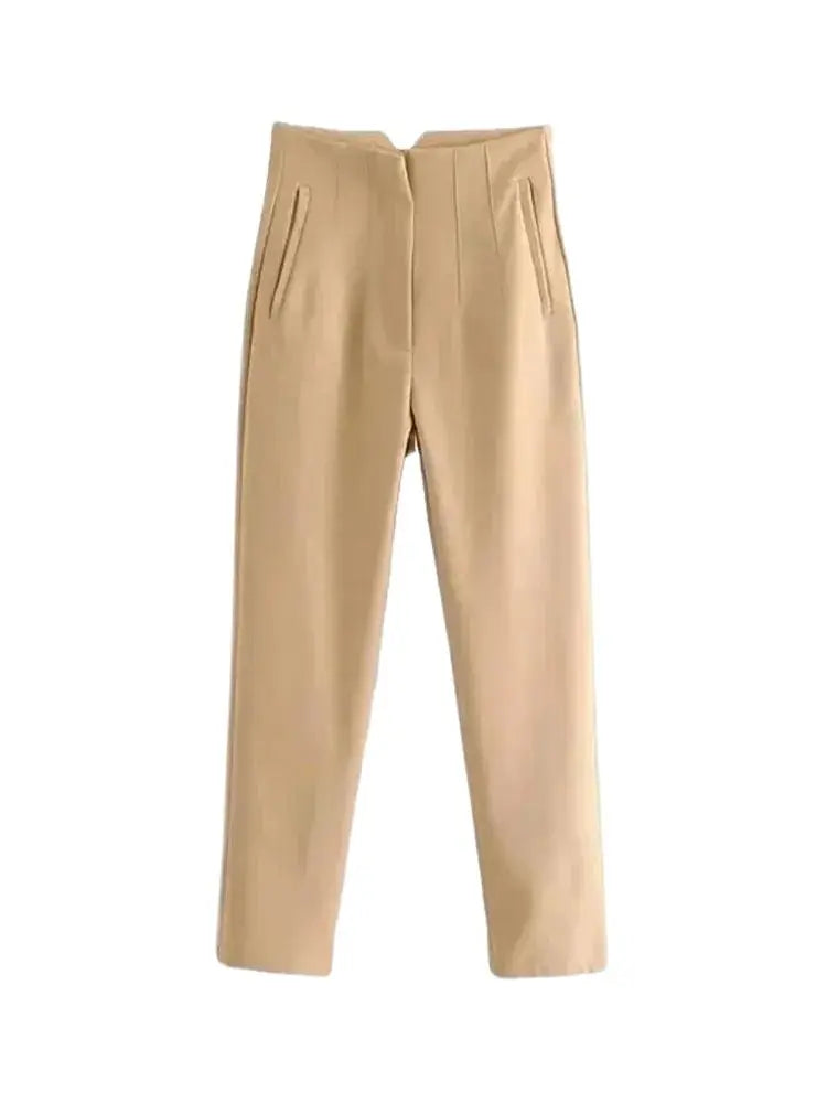 Hohe Taille Feste Hosen für Frauen