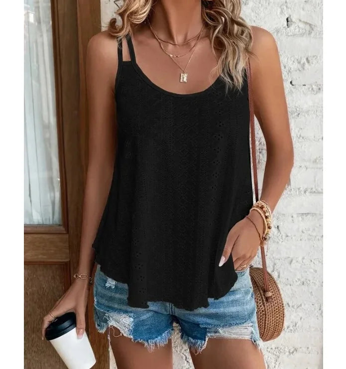 Große Frauen Freizeit einfache Boho Camis Tops