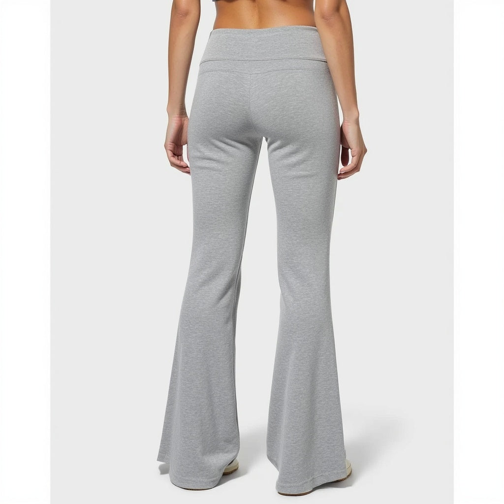 Sexy Grund Solide Flare Hosen