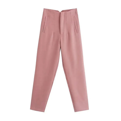 Hohe Taille Feste Hosen für Frauen