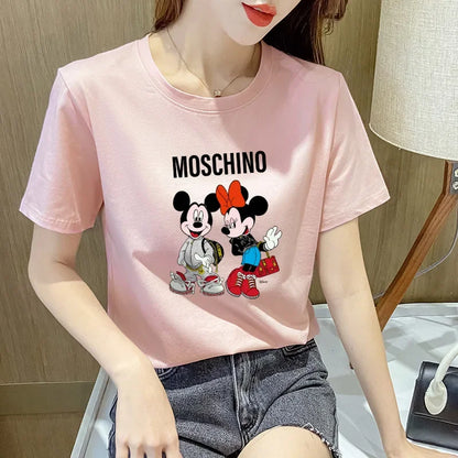 Disney Rundhals-Kurzarm-T-Shirt Mickey Female