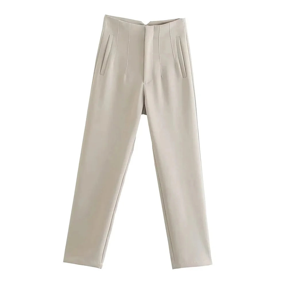 Hohe Taille Feste Hosen für Frauen