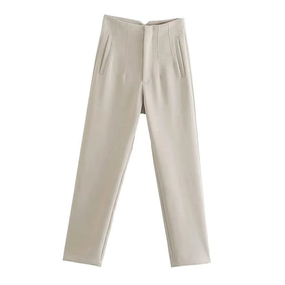 Hohe Taille Feste Hosen für Frauen