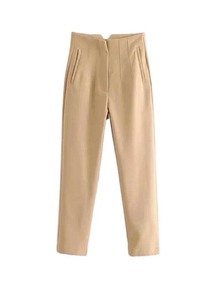 Hohe Taille Feste Hosen für Frauen