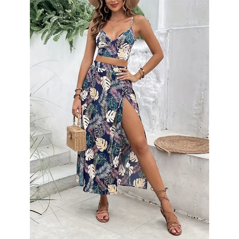 Elegantes Sommerkleid mit hohem Schlitz™