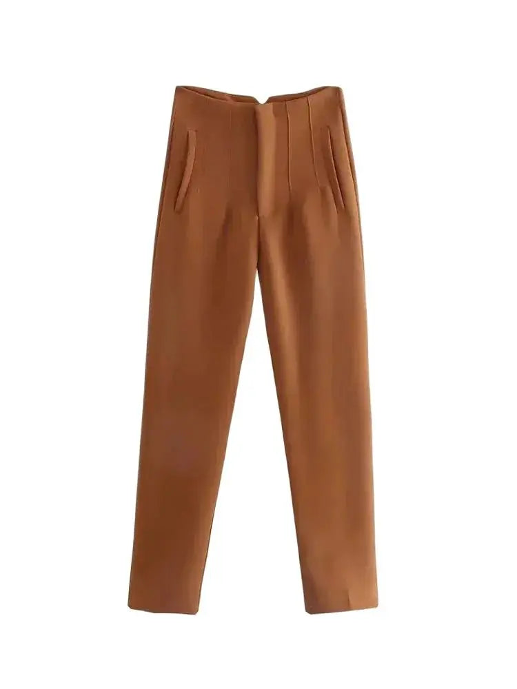 Hohe Taille Feste Hosen für Frauen