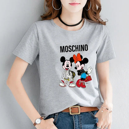 Disney Rundhals-Kurzarm-T-Shirt Mickey Female