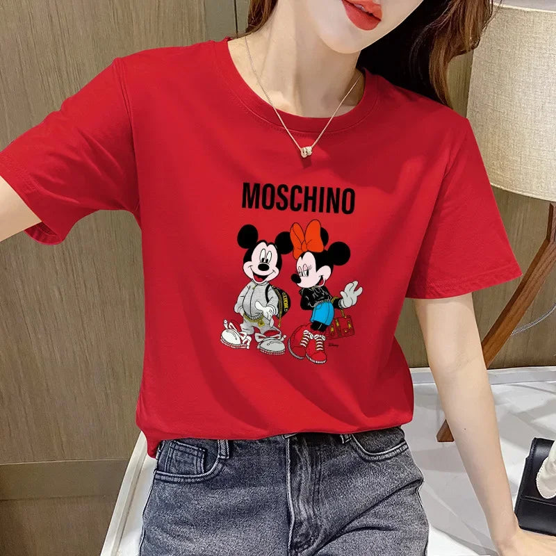 Disney Rundhals-Kurzarm-T-Shirt Mickey Female