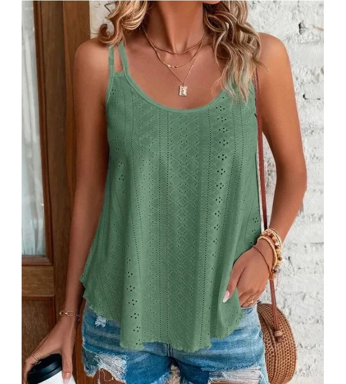 Große Frauen Freizeit einfache Boho Camis Tops