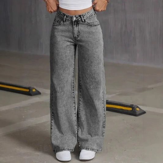 Chic Hochtaillierte Jeans mit Stickerei™