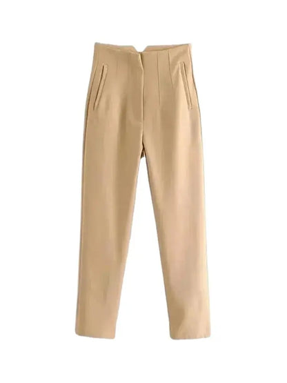 Hohe Taille Feste Hosen für Frauen