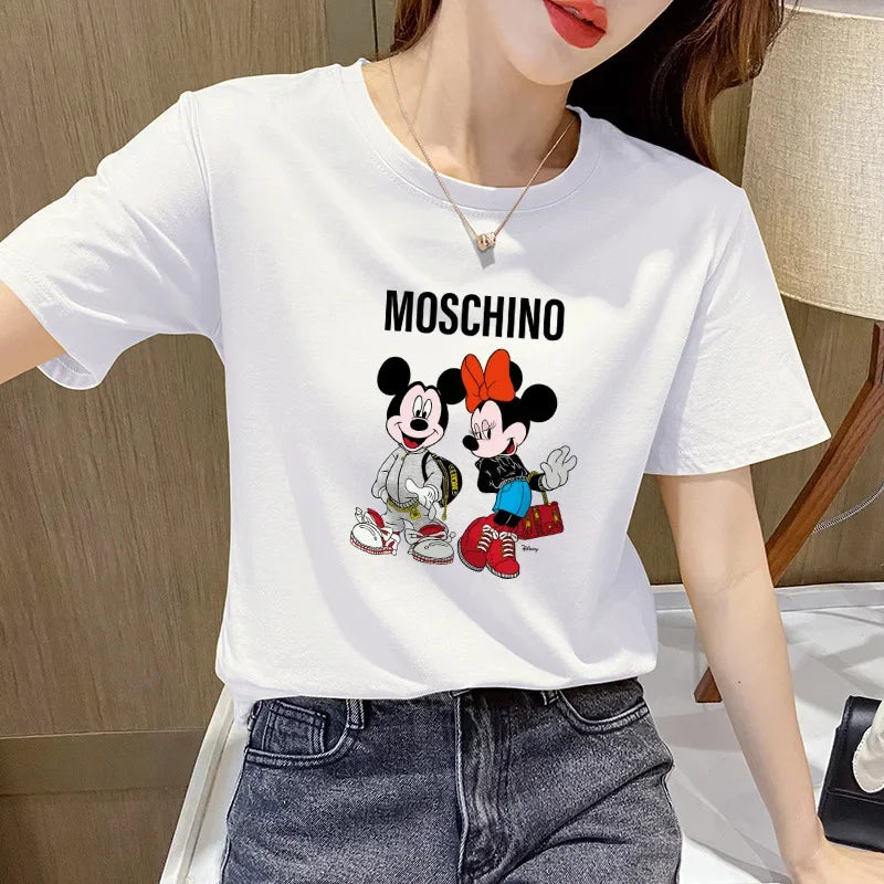 Disney Rundhals-Kurzarm-T-Shirt Mickey Female