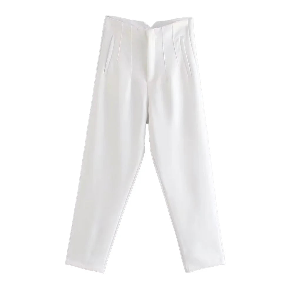 Hohe Taille Feste Hosen für Frauen
