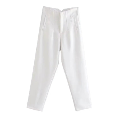 Hohe Taille Feste Hosen für Frauen