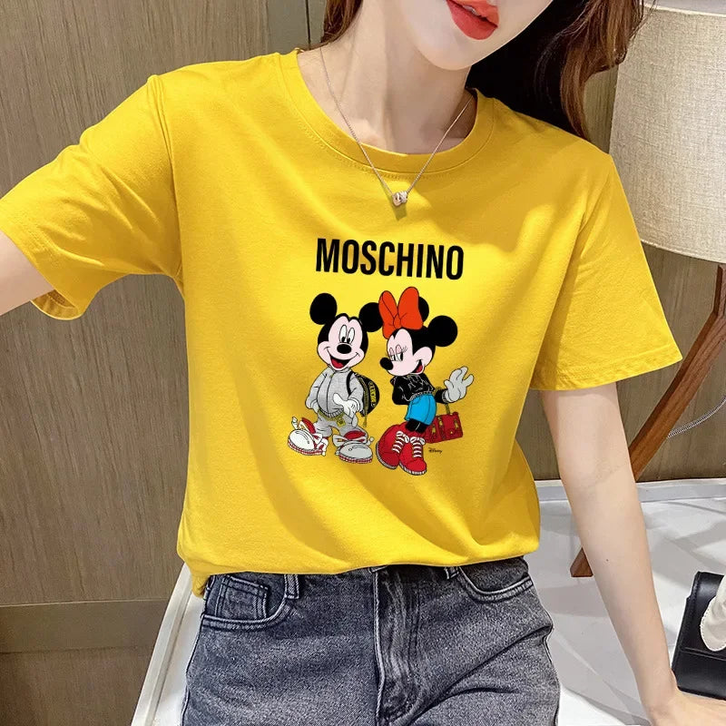 Disney Rundhals-Kurzarm-T-Shirt Mickey Female