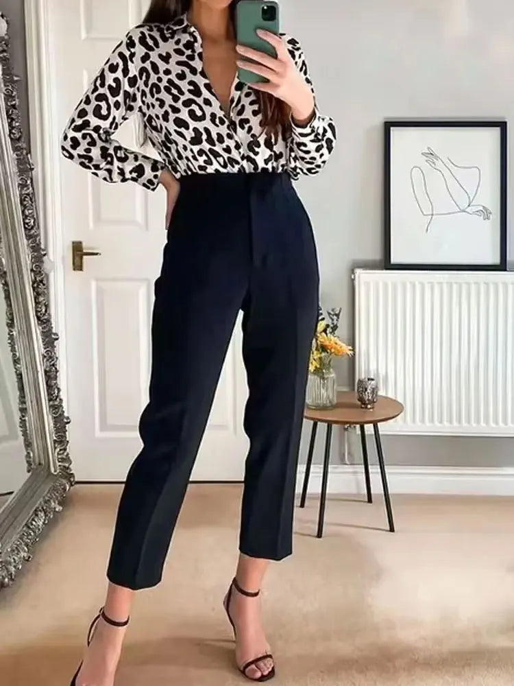 Hohe Taille Feste Hosen für Frauen