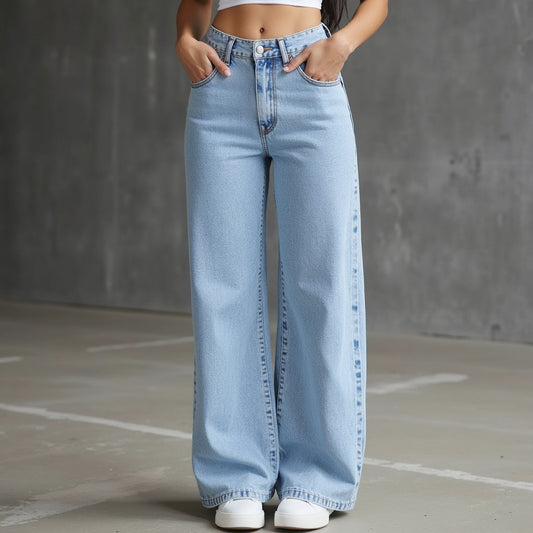 Chic Hochtaillierte Jeans mit Stickerei™
