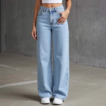 Chic Hochtaillierte Jeans mit Stickerei™