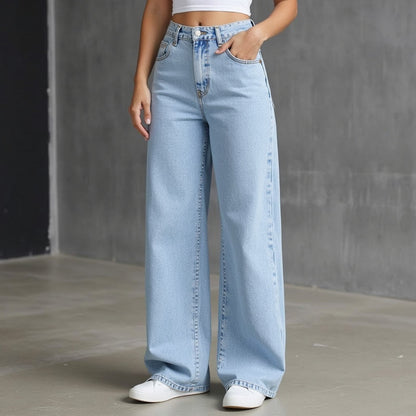 Chic Hochtaillierte Jeans mit Stickerei™