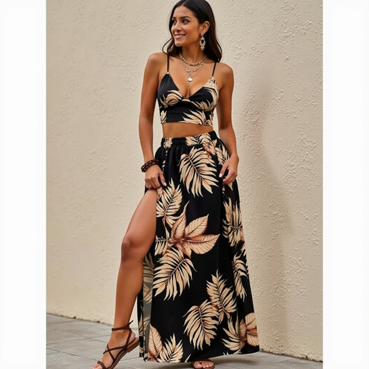Elegantes Sommerkleid mit hohem Schlitz™