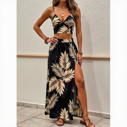 Elegantes Sommerkleid mit hohem Schlitz™