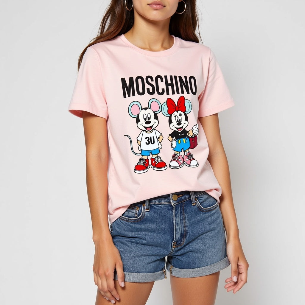 Disney Rundhals-Kurzarm-T-Shirt Mickey Female