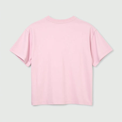 Frauen Crop Tops Casual Weibliche Rosa Crop Tops T-shirt