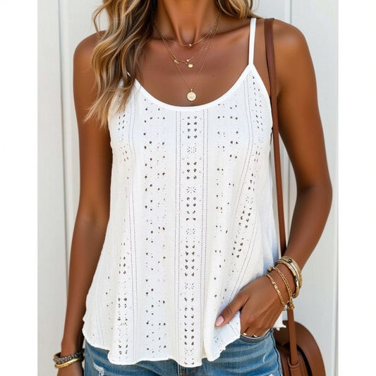 Große Frauen Freizeit einfache Boho Camis Tops